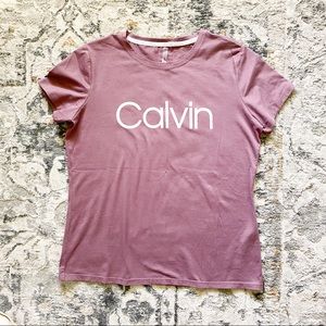 Calvin Klein Purple Performance Short Sleeve Tee